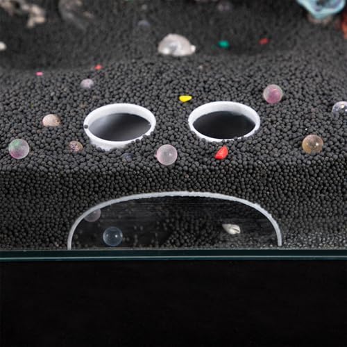 Aquarium Fish Tunnel – Corner Tank Cave Ornament, Unique Shrimp Hiding Spot | Shrimp Aquarium Decor Accessories, Fish Cave Tunnel Decorations for Aquatic Pets, Tank Play Area, Aquarium Setup - color: B