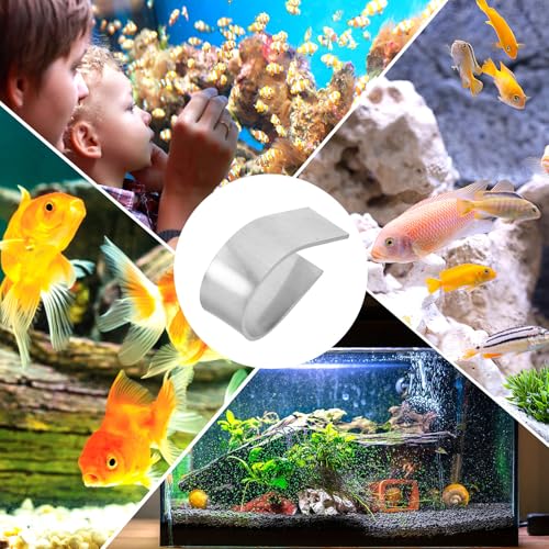 DOITOOL 25pcs Aquarium Plant Holder: Heavy Duty Metal Fixed Ring - Aquatic Plant Supports - Fish Tank Planting Tool - Water Grass Weight Base for Aquatic Landscaping