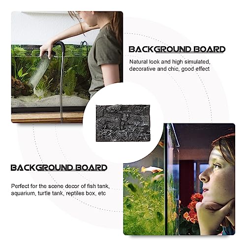 FOMIYES Aquarium Background 3D Fish Tank Background 45X30X5CM Reptile Tank Backdrop