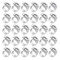 30PCS Stainless Steel Hose Clamps, 1/4" to 7/16" (6-12mm) Adjustable Worm Gear Fuel Line Clamp for Plumbing, Automotive And Mechanical Application - size: 30pcs 6-12mm