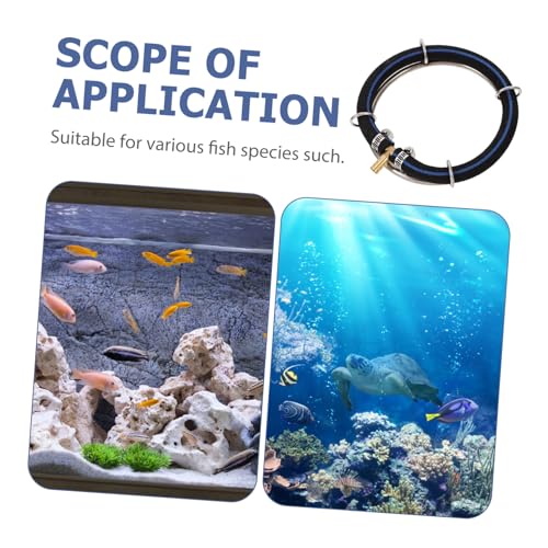 Stainless Steel Fish Tank Bubbler Round Air Bubble Diffuser Rings Pond Diffuser for Aquatic Oxygenation