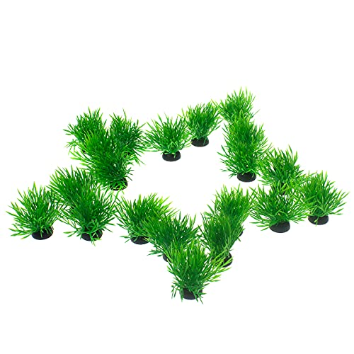 20Pcs Aquarium Plants Decor, Aquarium Artificial Plants Decoration Ornament Fish Tank Ornament Small