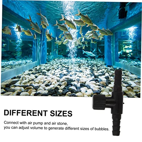 NOLITOY 90pcs Aquarium Airline Valves Plastic Air Connectors for Fish Tank Oxygen Pump Easy Installation Compatible Standard Tubing and