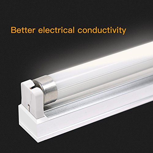 12-Pack JACKYLED Non-Shunted Turn-Type T8 Lamp Holder UL Socket Tombstone with 10 inches Wires Attached for LED Fluorescent Tube Replacements - style: T8 With Wire-12 Pack