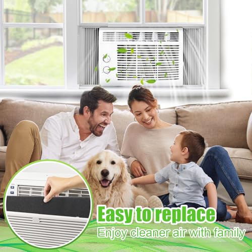 15.7" x 59" Extra Large Cuttable Air Conditioner Filters - Cut to Fit Carbon Pad Air Purifier Filters, Washable Reusable Foam Pad Pre Filter Roll for Air Filters AC Window Unit Charcoal Sheet - size: 15.7" x 59" x 0.3"