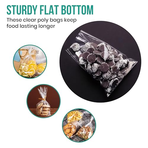 Levex - 2" x 4" (1000 Count) Open End Flat Top - 2-Mil Heavy Duty Clear Poly Bags for Packaging, Shipping, Storage & Food (Bags Do Not Have a Seal or Prints) - size: 2" x 4" (1000 Pack)