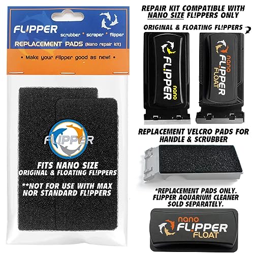 Flipper Cleaner Nano Maintenance Repair kit for Nano Size Original and Floating Flipper Aquarium Cleaners - size: NANO