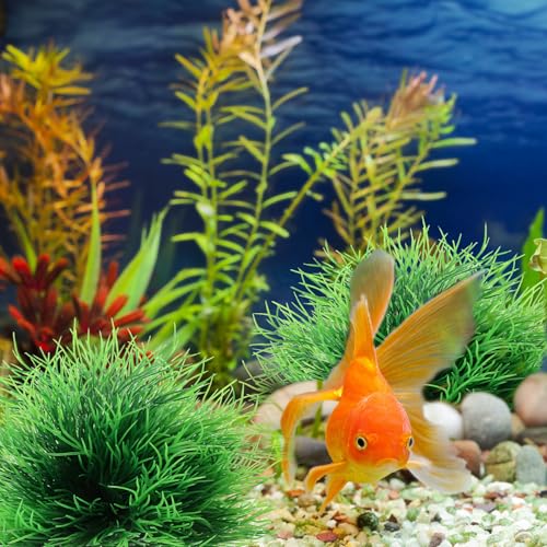 2 Pcs Aquarium Plants Decorations Fish Tank Decorations Artificial Fish Tank Plants Plastic Fishes Tanks Accessories Small Large Aquarium Decoration Plastic Artificial Plant(Light Green) - color: Light Green