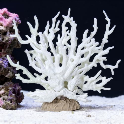 Fish Tank Fake Coral, Artificial Aquarium Coral Ornament, Aquarium Decor Plastic Plant Small, Multi-Purpose Simulation Water Grass, Faux Aquariums Ornament