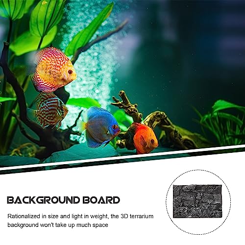 FOMIYES Aquarium Background 3D Fish Tank Background 45X30X5CM Reptile Tank Backdrop