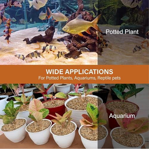 NUPICK 1-3mm Coarse Sand for Plants, 5lb Horticultural Grit for Aquariums, Succulents, Desert Silica Sand for Cactus, Decorative Gravel for Vases Filler, Gold Grit for Bonsai, Landscaping