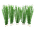 Aquarium Decorations 5Pcs Fish Tank Artificial Green Water Plants Made of Silk Fabrics Plastic - color: 11" * 5 Pcs, Green