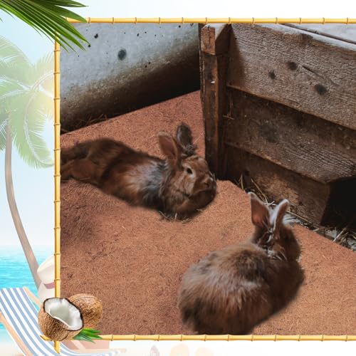 Jetec Coconut Liners for Planters, 12 x 240 Inch Natural Coco Planter Roll Liner for Hanging Basket, Reptile Carpet, Fiber Mat, Garden Decoration, Animal Pet Reptile Pad - size: 12 x 80 Inch