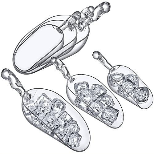 Amazing Abby - Elsa - Plastic Ice Scoops (6-Piece Set), Plastic Utility Scoops, 5/12/24-Ounce Capacity, BPA-Free, Food-Grade, Shatter-Proof, Perfect for Home and Commercial Use - style: 5/12/24 oz, 6-Piece Set
