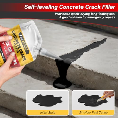 Asphalt Crack Sealant, Cement Crack Filler, High Elasticity Self Leveling Caulking Glue, Waterproof Concrete Repair for Driveways, Walkway, Patio, Joint, Indoor and Outdoor (3 Pack - 3.3LB) - style: 3 Pack - 3.3LB