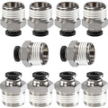 1/4 Air hose fittings, Push to Connect Air fittings Male Straight 1/4 Inch Tube OD x 3/8 NPT Thread Fitting (Pack of 10) - size: OD 1/4 - NPT 3/8, style: Male thread