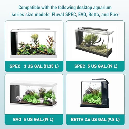 A1376 Aquarium Filter Media Kit for Fluval Spec Betta Evo Flex Series Aquarium Filters Foam Replacement Set Suitable Compatible with Most Standard Aquariums