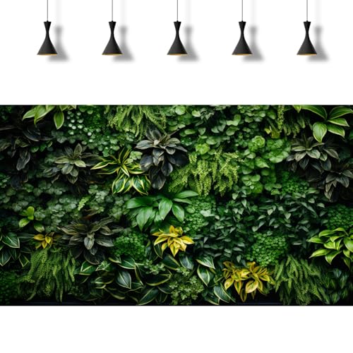 2 Packs Rock Wall Reptile Tank Background Lush Green Tropical Leaves Aquarium Background Nature's Embrace Tropical Green Plants Fish Tank Backgrounds Moss Wall Reptile Enclosure Backgrounds 30x18in - color: Green, size: 30(W)x18(H)in