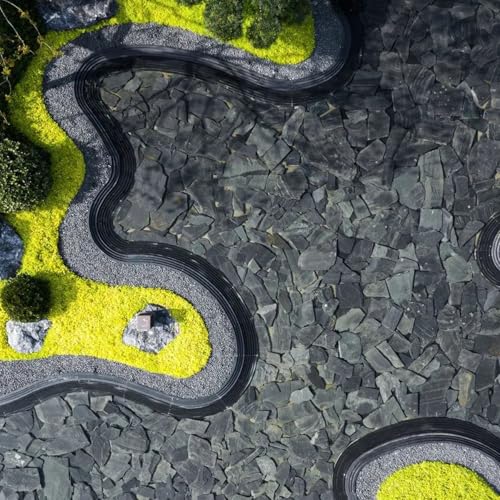 Unocho Natural Slate Stone Reptile Basking Platform Rocks 20lb Tortoise Habitat Flat Rocks for Aquarium Amphibian Vivariums Paludarium Garden Landscaping and Model Railroad(2-8 inches) - size: 20LB(2-8 inches)