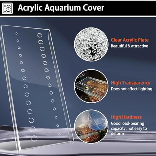 DIY Fish Aquarium Anti-Jumping Cover/Aquarium Lid, Custom & Cuttable Top Cover, Prevents Reptiles from Jumping Out - size: 31x16.5cm/12.2x6.5inch