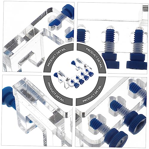 balacoo 3pcs Tank Supplies Dosing Pump Hose Clamp Wall Fish Tank Clip Aquarium Accessories - color: Transparentx3pcs, size: 8X6X4.5CMx3pcs