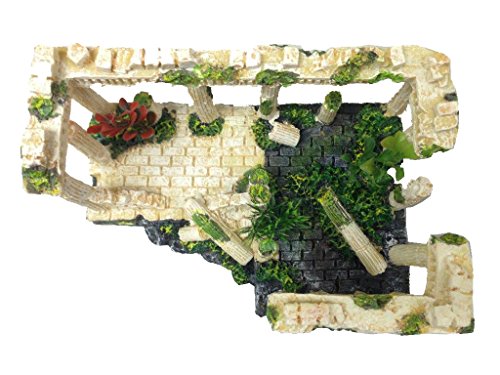 FixtureDisplays® Ancient Ruins Ornament for Aquarium Fish Tank Decoration Fragile-if Damaged Txt 630296419 0 for Replacement 12184 12184