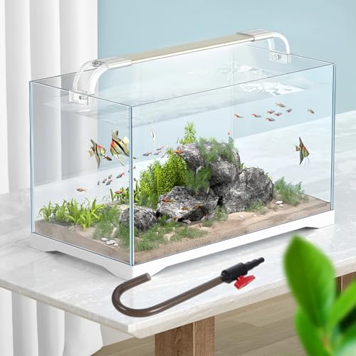 balacoo Aquarium Hook Water Changer, Hanging Fish Tank Water Changer with Flow Switch - Easy to Install, Fit 1/2, 5/8, 3/4'' Hose