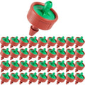 200Pcs 0.25 GPH Pressure Compensating Irrigation Spot Drippers,Constant Flow Barb Outlet Watering Dripper Emitters Heads Parts for 1/4 Inch Watering Tubing Line for Garden Pots Plant Irrigation System - color: 0.25 GPH 200PCS