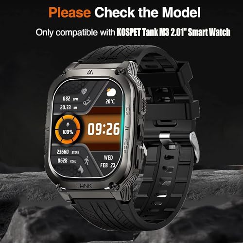 Lamshaw Compatible for KOSPET Tank M3 Ultra Smart Watch Screen Protector, [6 Pack] Full Coverage TPU Clear Film Compatible for AMAZTIM, KOSPET Tank M3 2.01" Smart Watch, M3 Ultra Smartwatch (6 Pack)