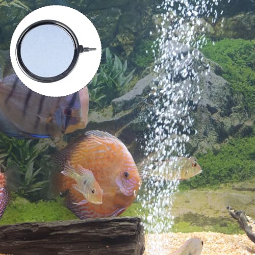 Utoolmart 5 inch Aquarium Air Stones Disc, Fish Tank Airstone Bubble Diffuser for Aquarium Fish Tank Ponds and Hydroponics Air Pump