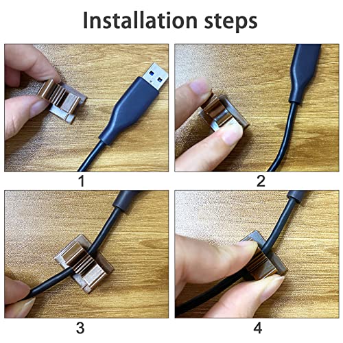 Viaky Adjustable Cable Clips, 30 Pcs Brown Adhesive Holder Ideal Cord Winder Management for Organizing Wires-Car Home Office and Desk Nightstand - color: 30brown, size: for 0-0.4''(10mm) cable