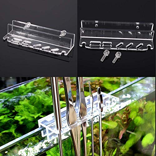 Aquarium Tool Holder, Aquarium Fish Scissor Scraper Spatula Storage Rack Maintenance Tool Holder for Aquatic Plants