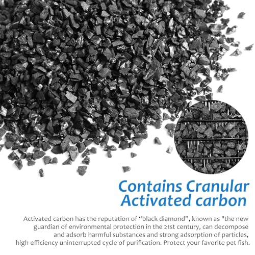 12 Pack Aquarium Filter Cartridges for EZ-Change #2 Premium Activated Carbon Fish Tank Filters Compatible with 10-20 Power Filters