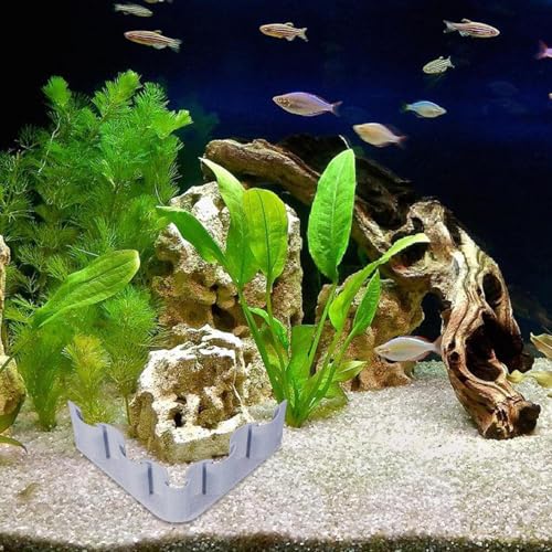 Aquarium Gravel Fence - Fish Tank Separator, Substrate Partition Sheet | Decorative Mud Barrier for Aquatic Plants, Divider Panel for Water Grass Sectioning, Fence for Fish Habitat - color: C