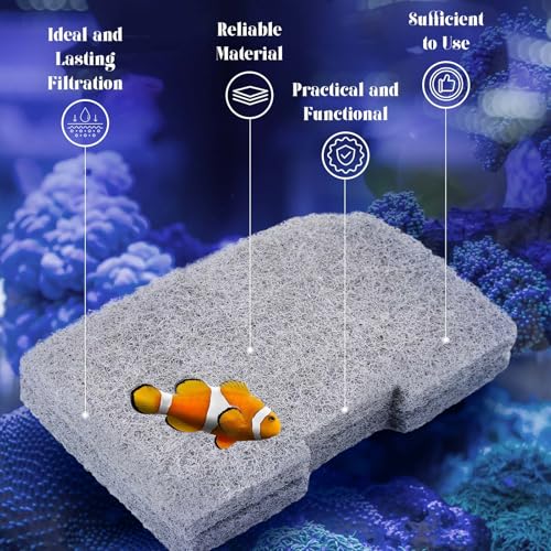 Threlaco 10 Pack Compatible with Fluval 307/407/306/406 Canister Filter, Nitrite Remover Pads, Aquarium Filter Replacement Pads for Fish Tank - color: 306/307/406/407 Nitrite Remover