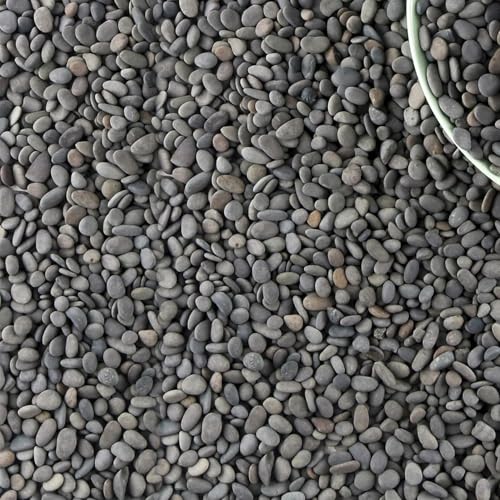 45lb River Rocks Pebbles for Plants & Succulents, Decorative Outdoor Landscaping Garden Rocks, Natural Small Mexican Beach Pebbles Aquarium Rocks Gravel for Fish Tanks Vase Yard Decor - size: 45LB, style: Small