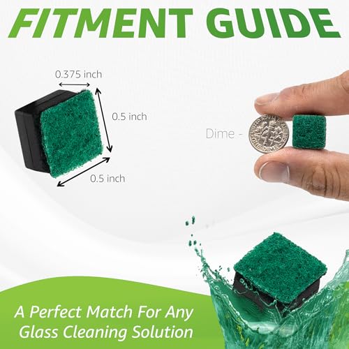 Chubbs Scrubb Magnetic Glass Cleaner Kit - Mini Magnet Scrubber for Hard-to-Reach Stains on Glass, Ceramic & Metal - style: Chubbs Scrubb