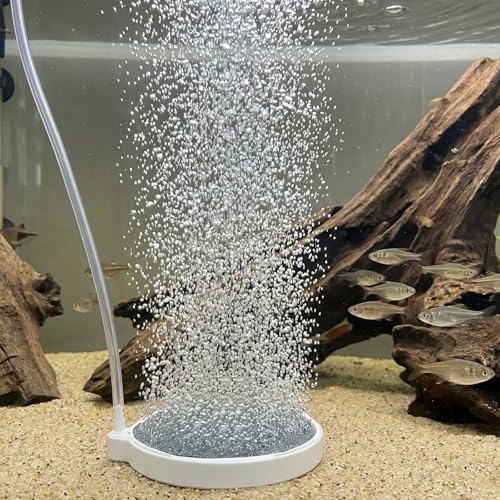Aquarium Bubbler Air Stone – 4 Inch Fish Tank Nano Quiet Dissolved Oxygen Diffuser Make Super Tiny Bubbles for 35-100 Gallon Aquarium Fish Tank Hydroponics - size: 10cm, for 35-100 Gal