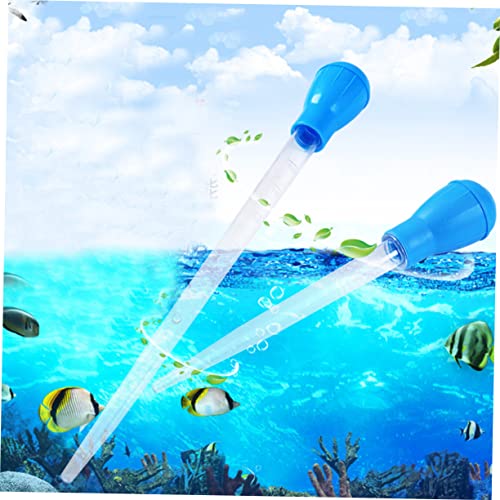 Gatuida Manual Suction Device Aquarium Cleaning Waste 30ml Pipette Dropper Fish Tank Feeder