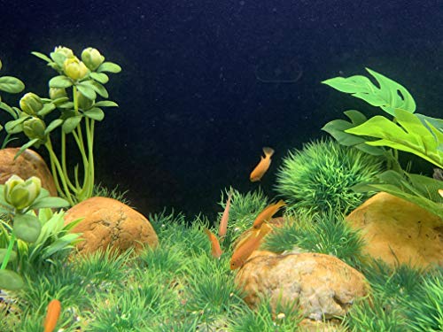 Artificial Green Water Plants Flower Set 18 Pcs, Fish Tank Aquarium Decorations, Made of Soft Plastic