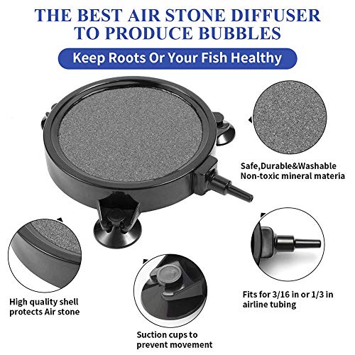 Air Stone 4.2 inch for Aquariums Hydroponics Fish Pond Tank Plants Air Pump