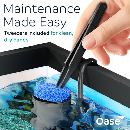 OASE CrystalSkim 600 Surface Skimmer for Freshwater and Marine Aquariums – Compact Internal Filter for Film Oil and Debris Removal, Quiet, Adjustable Flow, Shrimp-Safe, for Tanks up to 160 Gal / 600 L - size: Crystalskim 600