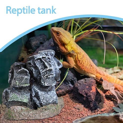 Easter Moai Statue Aquarium Decor – terrariums and Reptile Boxes Tabletop or Office Decoration