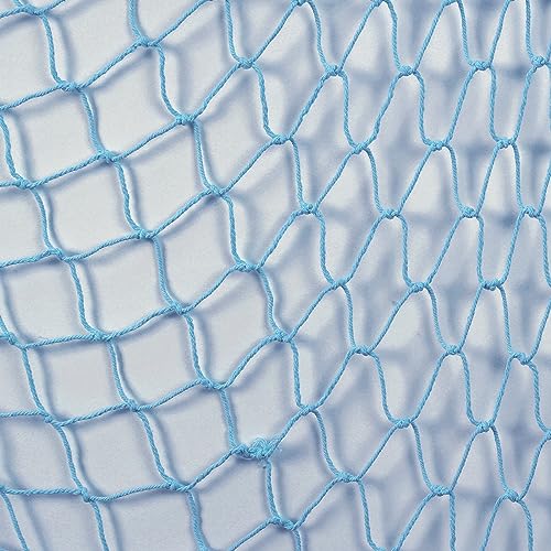 79 x 59 inch Nature Fish Net Wall Decoration with Shells, Ocean Themed Wall Hangings Fishing Net for Beach Party,Wedding,Photographing Decoration - color: 1pack Skyblue(no Shells)