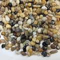 FANTIAN 2 Pounds Pebbles for Plants, 3/8 Inch Polished Pea Gravel. Decorative Stones River Rocks for Succulent Soil Cover, Cactus, Aquarium, Vase and Outdoor Garden Landscaping - size: 2 pounds, style: Natural