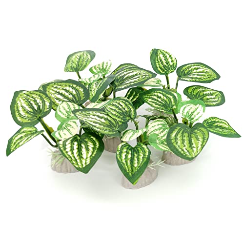 6PCS Aquarium Plants Fish Tank Decorations Betta Silk Plastic Plants for Aquarium Decor - color: B-6pcs Set/Green