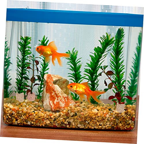 POPETPOP 20pcs Water Plant Fixed Rings for Fish Tank Pottery Anchors for Aquatic Plants Random for Aquarium Landscape Decoration
