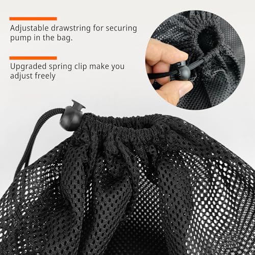1 Pcs Pump Barrier Bag, 17.7" x 17.7" Pond Pump Filter Bag Black Nylon Mesh Bagfor Pond Filter - style: 1Pcs-17.7" x 17.7"