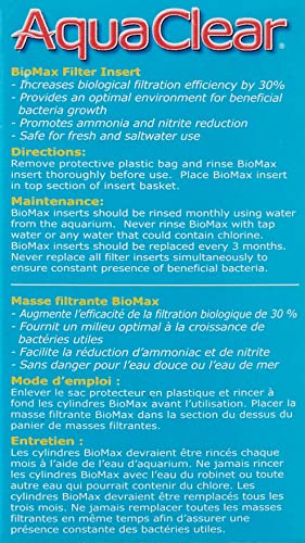 Aqua Clear AquaClear 20 BioMax, Aquarium Filter Replacement Media, A1370A1 - size: AC20 (Old) 1-Pack
