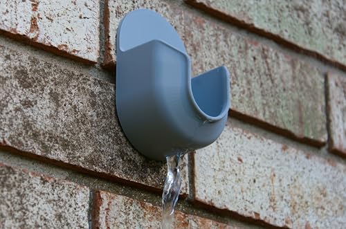 Nozzle Dock - Garden Hose Nozzle Holder | Wall-Mount Hook for Outdoor Spray Nozzles (Black) - color: Black